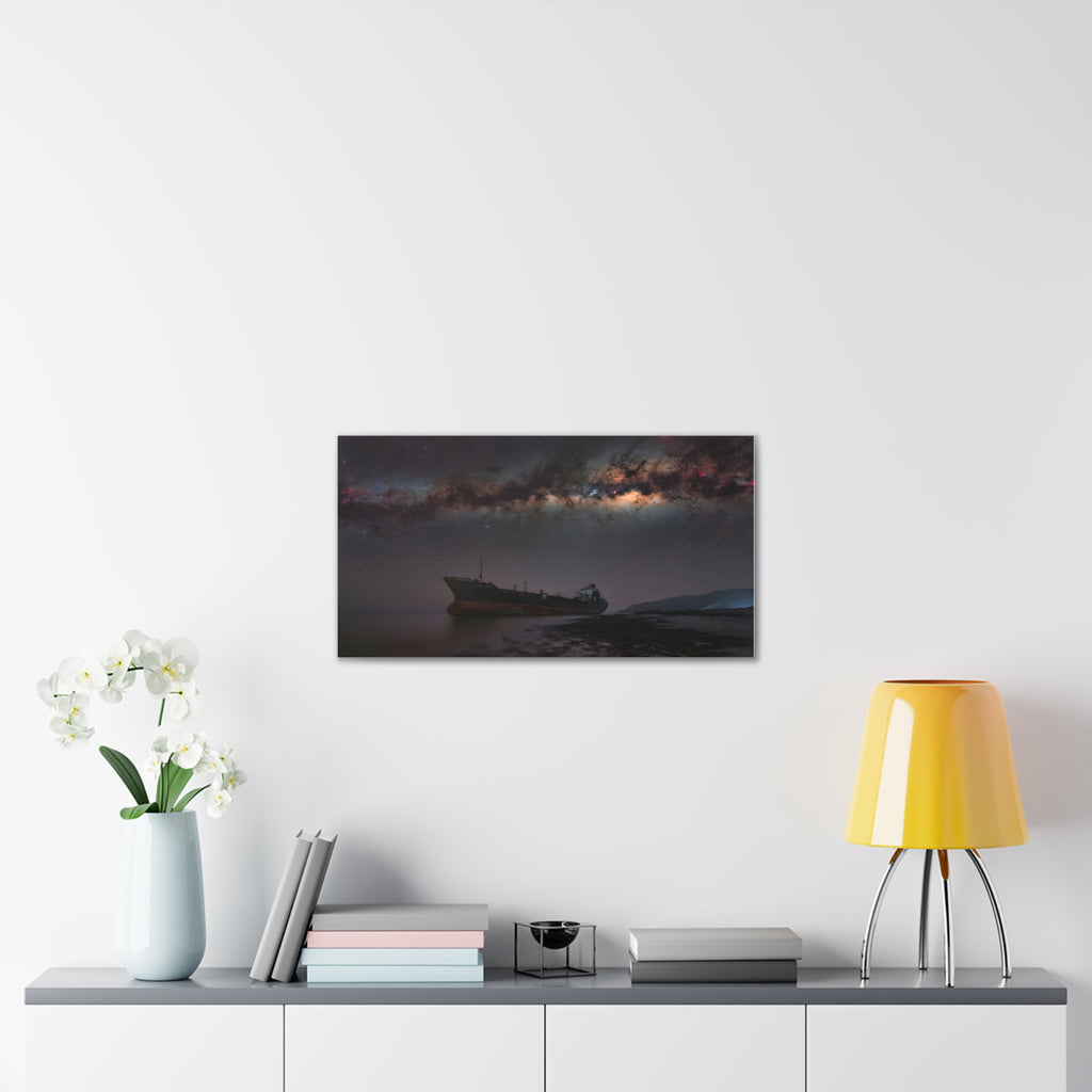 Starry Shipwreck Canvas Print