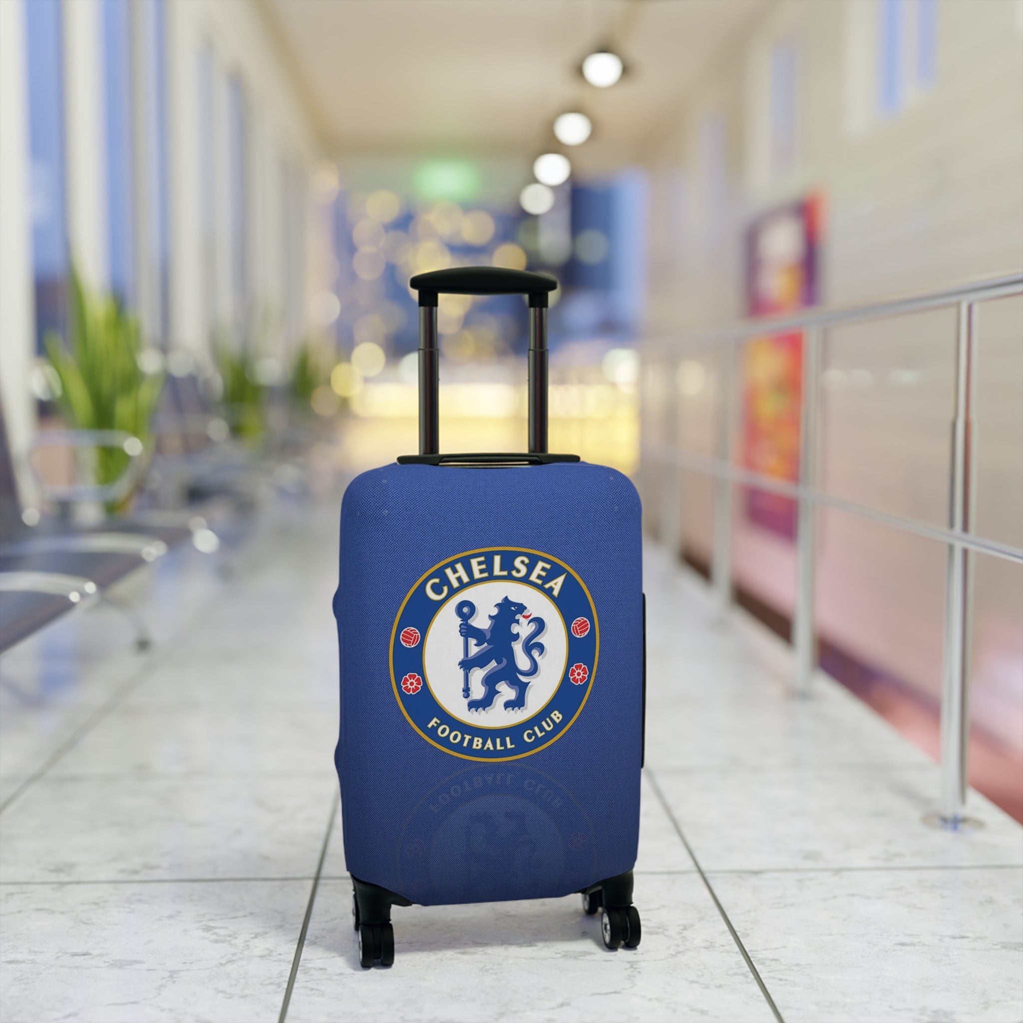 Chelsea Football Club Luggage Cover — Blue Crest Travel Protector