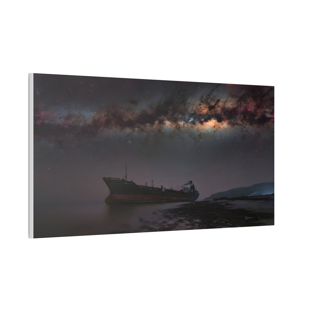 Starry Shipwreck Canvas Print